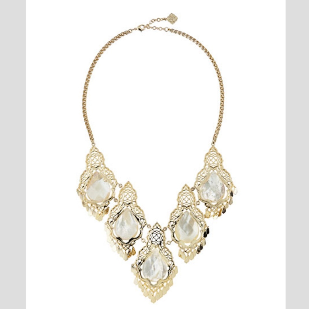 Kendra Scott Valora Necklace in Ivory Pearl